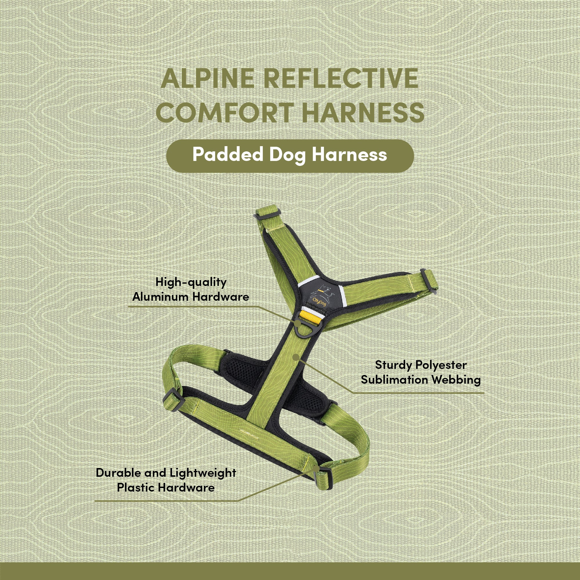 Alpine Reflective Comfort Harness | Padded Dog Harness